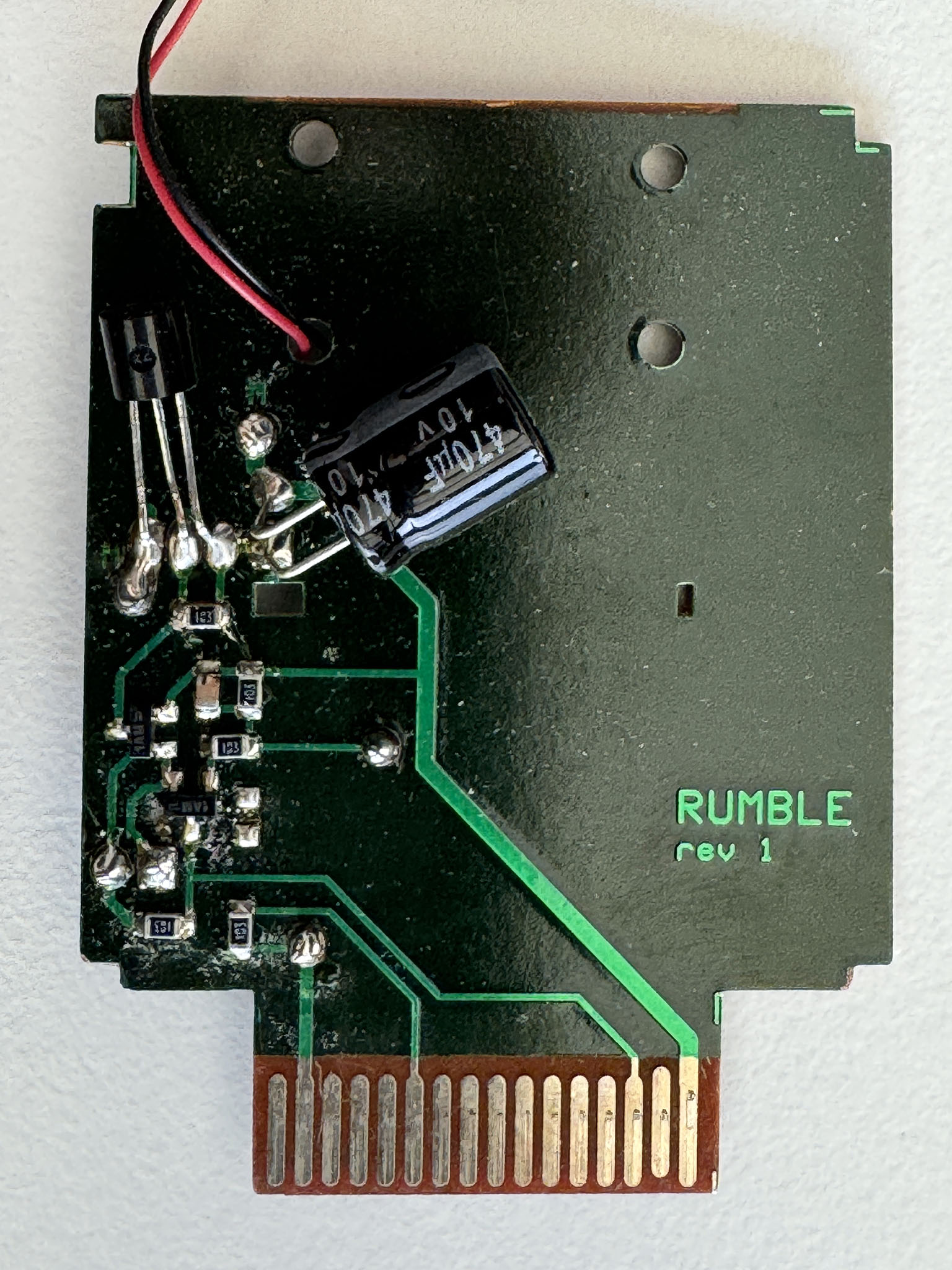 N64 Gamester Rumble Pak PCB Front